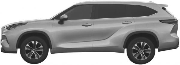 Toyota запатентовал Highlander нового поколения для России